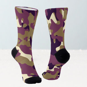 Chaussette Vêtements camouflage camo violet femmes