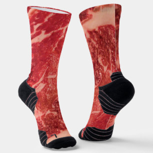 Chaussette Viande Rouge Crue de Qualité Supérieure Photo Ma