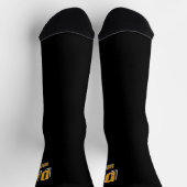 Chaussette Vibes de papa jaune blanc seulement Chaussettes (Haut)