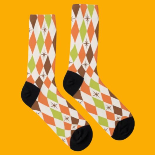 Chaussette Vibes du milieu du siècle - Chaussettes d'équipage
