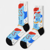Chaussette Vibrant "Less Is More" Abstract Graphic (Gauche)