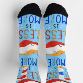 Chaussette Vibrant "Less Is More" Abstract Graphic (Haut)