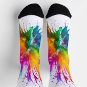 Chaussette Vibrant Rainbow Paint Splatter Explosion (Haut)
