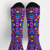 Chaussette Vibrant socks with a kaleidoscope design  (Haut)