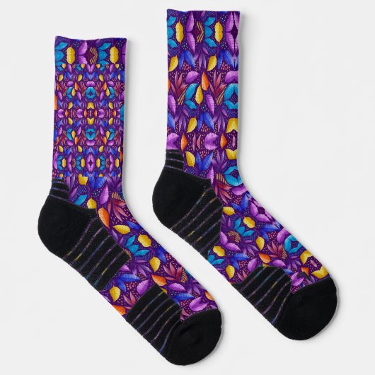 Chaussette Vibrant socks with a kaleidoscope design  (Droite)