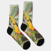 Chaussette Vibrant Tropical Toucan Birds Art Exotic Jungle (Droite)