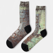 Chaussette Vielle porte rouillée peinte (Gauche)