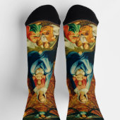 Chaussette Vierge à l'Enfant, Ste Adélaïde et St François (Haut)