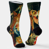 Chaussette Vierge à l'Enfant, Ste Adélaïde et St François (Angulaire)