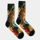 Chaussette Vierge à l'Enfant, Ste Adélaïde et St François (Droite)