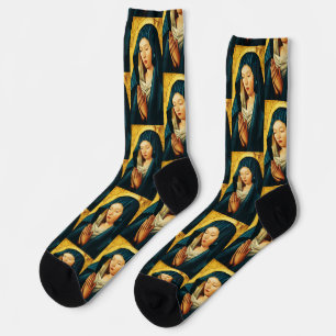 Chaussette Vierge dans la prière de Riga