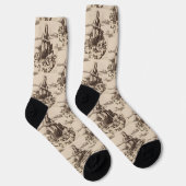 Chaussette Vierge et Enfant dans les Nuages (Droite)
