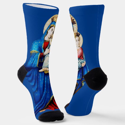 Chaussette Vierge Marie avec Bébé Jésus (Angulaire)