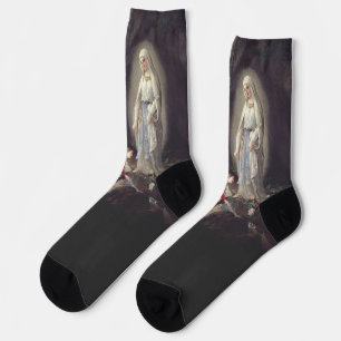 Chaussette Vierge Marie de Lourdes