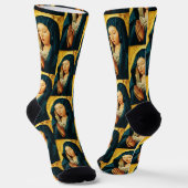 Chaussette Vierge Marie Hodegetria Icône Byzantine Catholique (Angulaire)