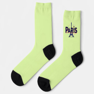 Chaussette Ville lumière : Téméraire Paris Typographie Art