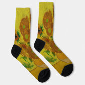 Chaussette Vincent Van Gogh 15 Peinture de tournesols (Droite)