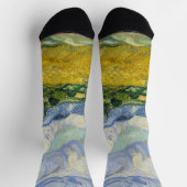 Chaussette Vincent Van Gogh Champ de blé avec Cyprès Art (Haut)