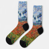 Chaussette Vincent van Gogh - Champ de coquelicots (Gauche)