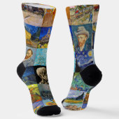 Chaussette Vincent van Gogh - chefs-d'oeuvre Mosaic Patchwork (Angulaire)