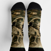 Chaussette Vincent van Gogh - Crâne avec cigarette brûlante (Haut)
