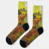Chaussette Vincent van Gogh - Le vignoble rouge (Gauche)
