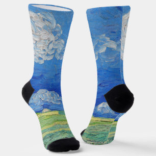 Chaussette Vincent van Gogh - Les champs de roues sous Thunde
