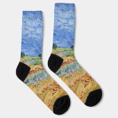Chaussette Vincent van Gogh - Les champs / Plaine à Auvers (Droite)