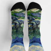 Chaussette Vincent van Gogh - Oliviers aux Alpilles (Haut)