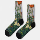 Chaussette Vincent van Gogh - Papillons et papillons (Gauche)