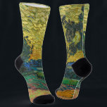 Chaussette Vincent van Gogh - Paysage à Twilight<br><div class="desc">Paysage à Twilight - Vincent van Gogh,  Huile sur toile,  1890 à Auvers-sur-Oise</div>