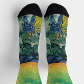 Chaussette Vincent van Gogh - Paysage Lune avec couple (Haut)