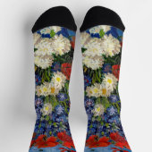 Chaussette Vincent van Gogh - Vase avec Cornflowers & Poppies (Haut)
