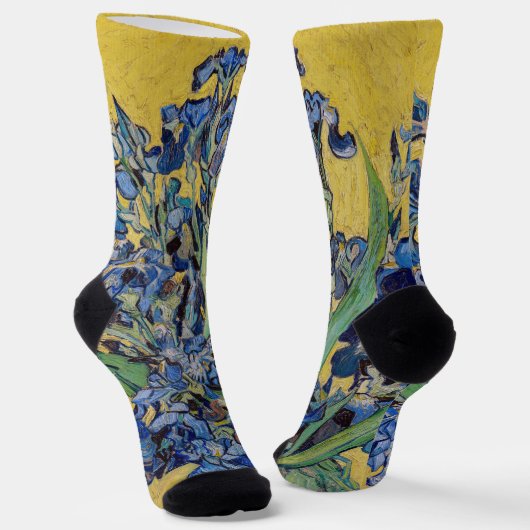 Chaussette Vincent van Gogh - Vase avec iris (Angulaire)