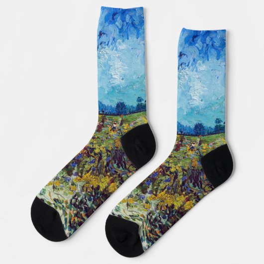 Chaussette Vincent van Gogh - Vignoble vert (Gauche)