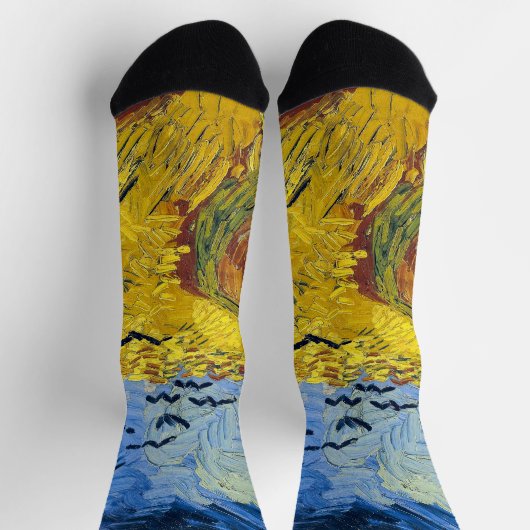 Chaussette Vincent van Gogh - Wheatfield with Crows (Haut)