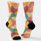 Chaussette Vintage Abstract Pattern (Angulaire)
