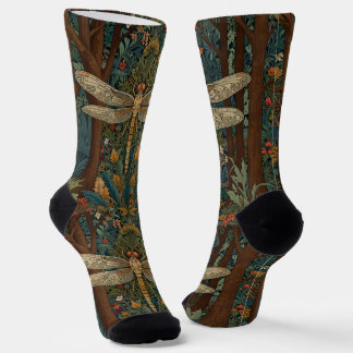Chaussette Vintage art nouveau dragonfly boho chic