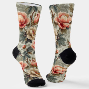 Chaussette Vintage élégant floral