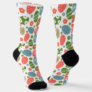 Chaussette Vintage Joyeuses fleurs de Pâques