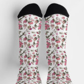 Chaussette Vintage Pink Roses (Haut)