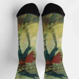 Chaussette Vintage Pirate, The Flying Dutchman par Howard Pyl