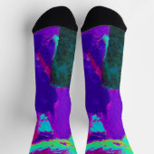 Chaussette Violet Abstrait (Haut)