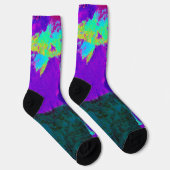 Chaussette Violet Abstrait (Droite)