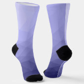 Chaussette Violet bleu maille noir motif (Angulaire)