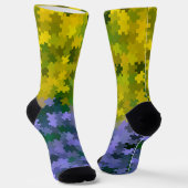 Chaussette Violet et jaune (Angulaire)