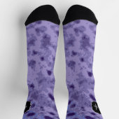 Chaussette Violet violet abstrait motif en détresse Monogramm (Haut)