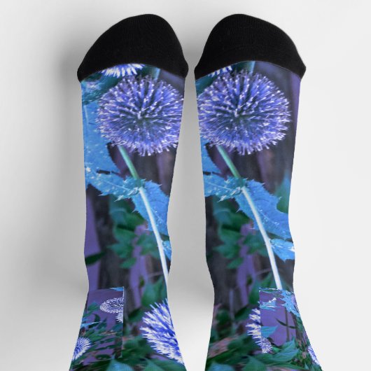 Chaussette violette personnalisée durable de luxe (Haut)