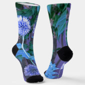 Chaussette violette personnalisée durable de luxe (Angulaire)