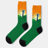 Chaussette Violoniste et papillon (Gauche)